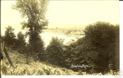 Real Photo Beulah Michigan MI Mich Lake RPPC