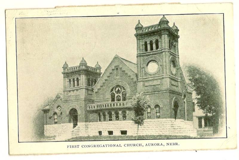 First COngretational Church Aurora NE Nebraska