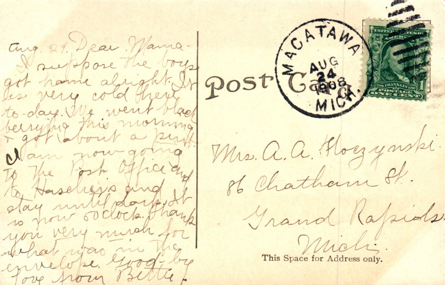 Steamer "Puritan" in Holland Michigan Mich MI Postcard