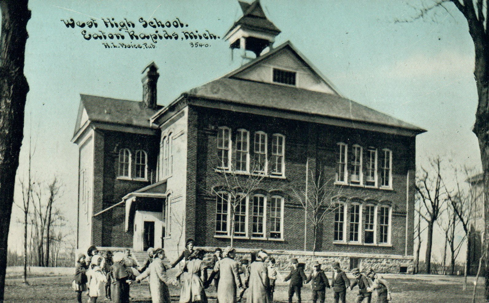 West High School, Eaton Rapids Michigan MI Postcard