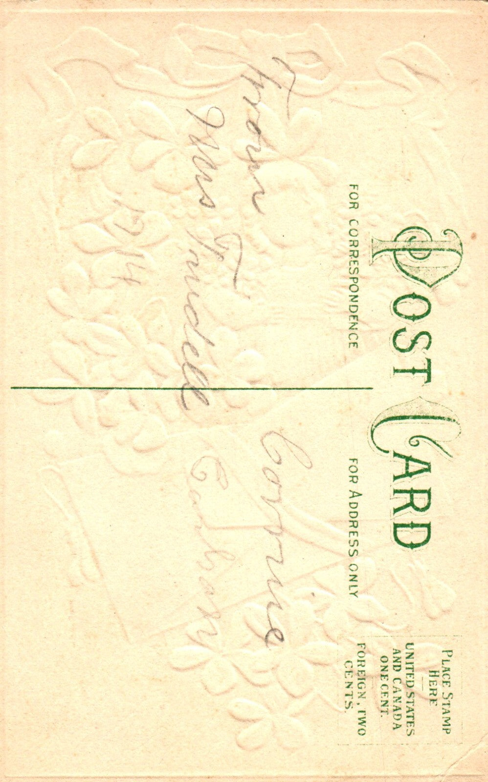 Children girl with violets Flowers #684 Postcard