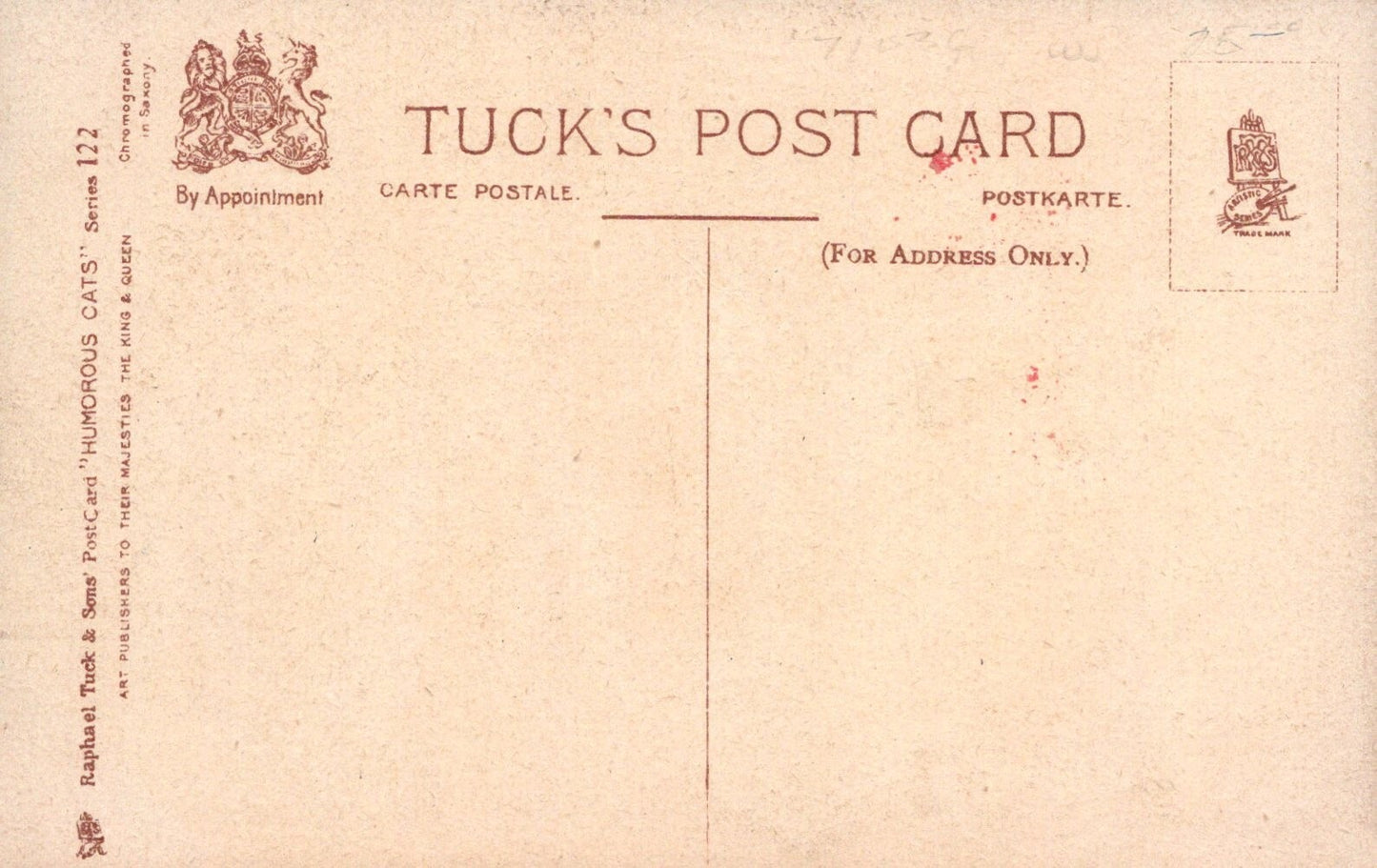 Raphael Tuck Humorous Cats Series 122 Kittens Bring Gifts to Grandpa Postcard