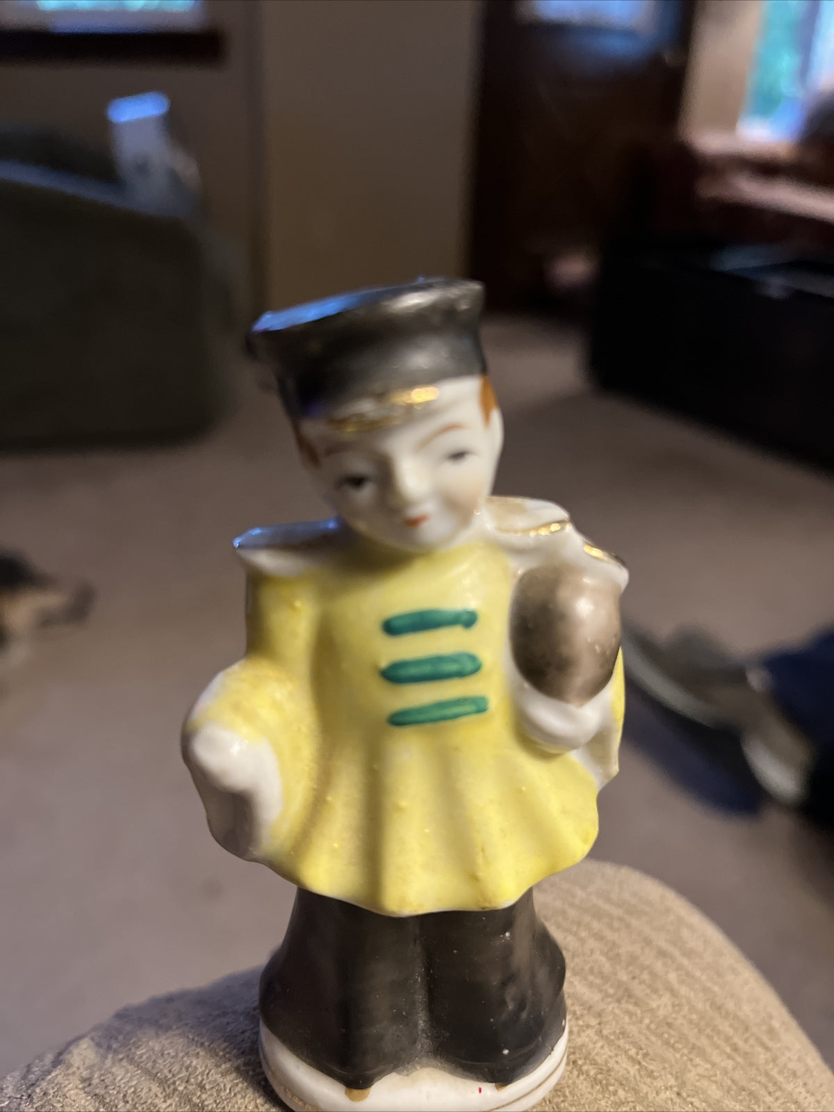 Vintage Occupied Japan Small Figurine Porcelain Man Hand Painted