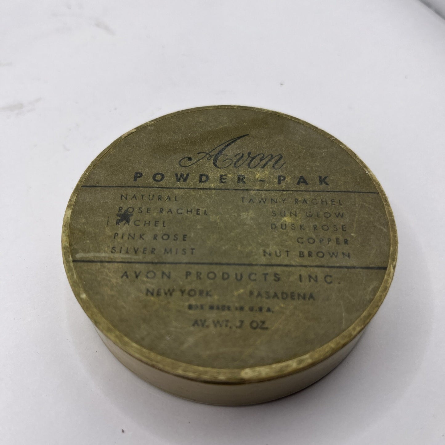 Vintage Avon Women's Powder Pak 1960s Vanity Makeup Accessory