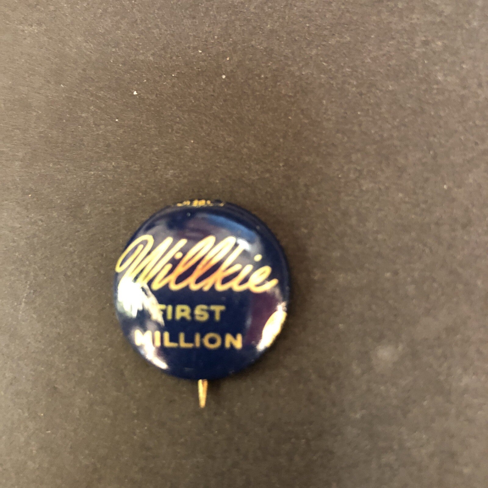 Willkie First Million Litho 7/8" Political Pin