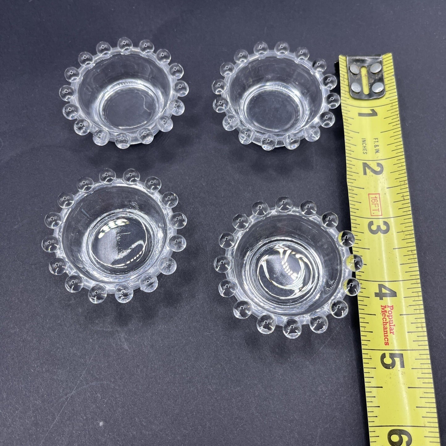 Imperial Glass CANDLEWICK Salt Dips Set Of 4