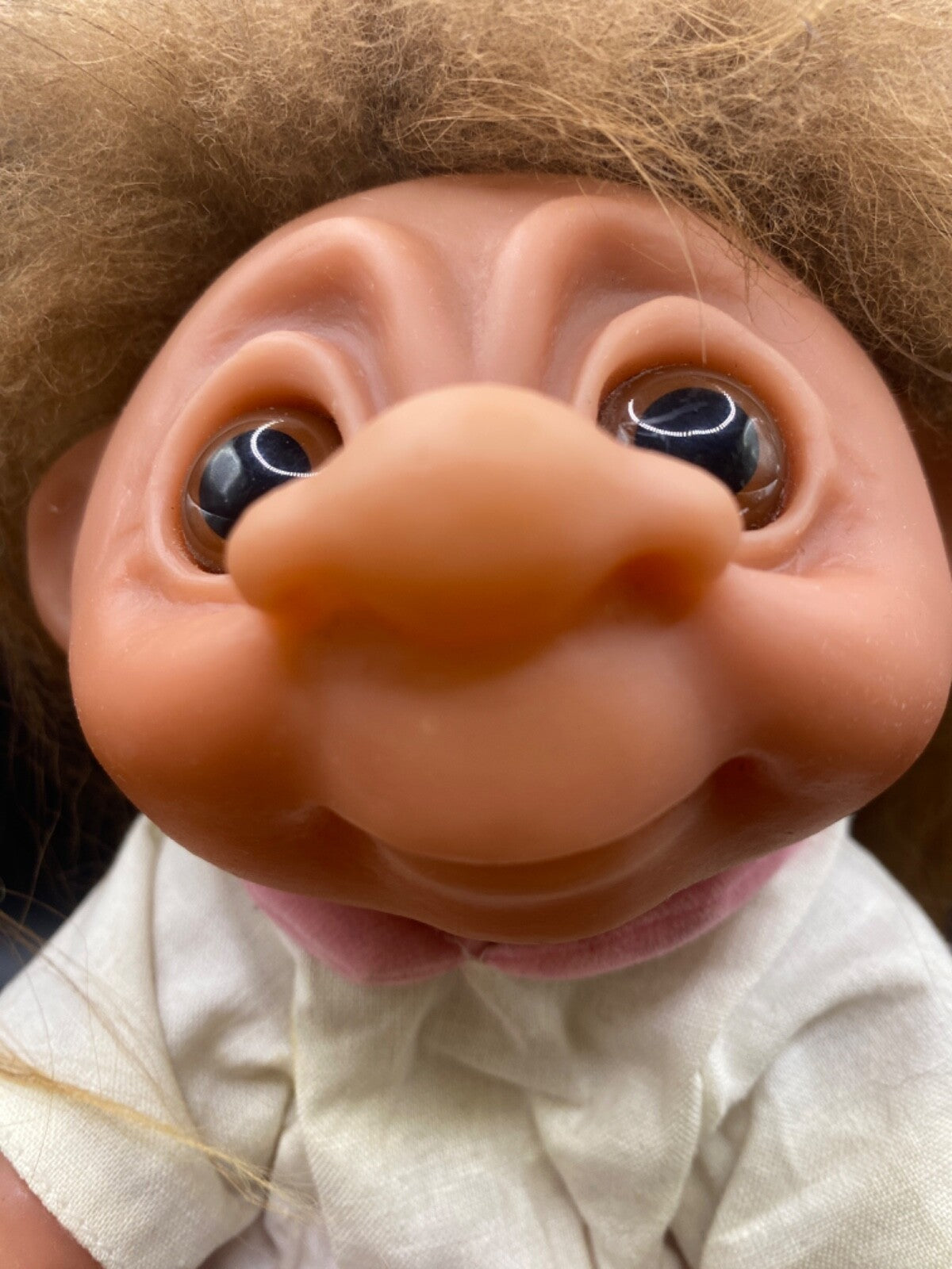 1977 Vintage Thomas Dam Troll Doll 9" Norfin Girl Pink Poodle Skirt & white top