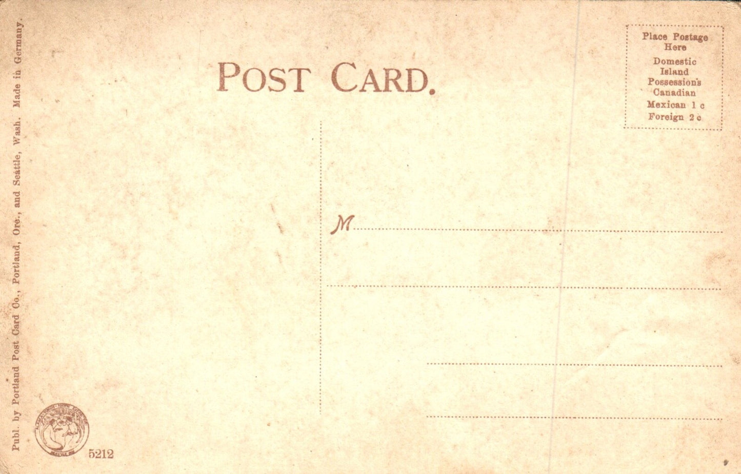 Looking East from Agriculture Building in Seattle Washington WA Postcard