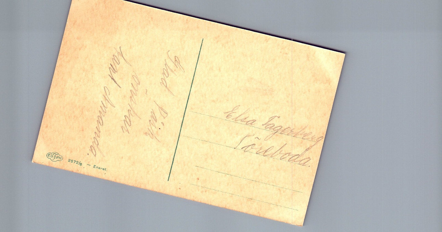 Glad Pask Axel Mathiesen Sweden Artist Boy Girl Hen Easter Postcard