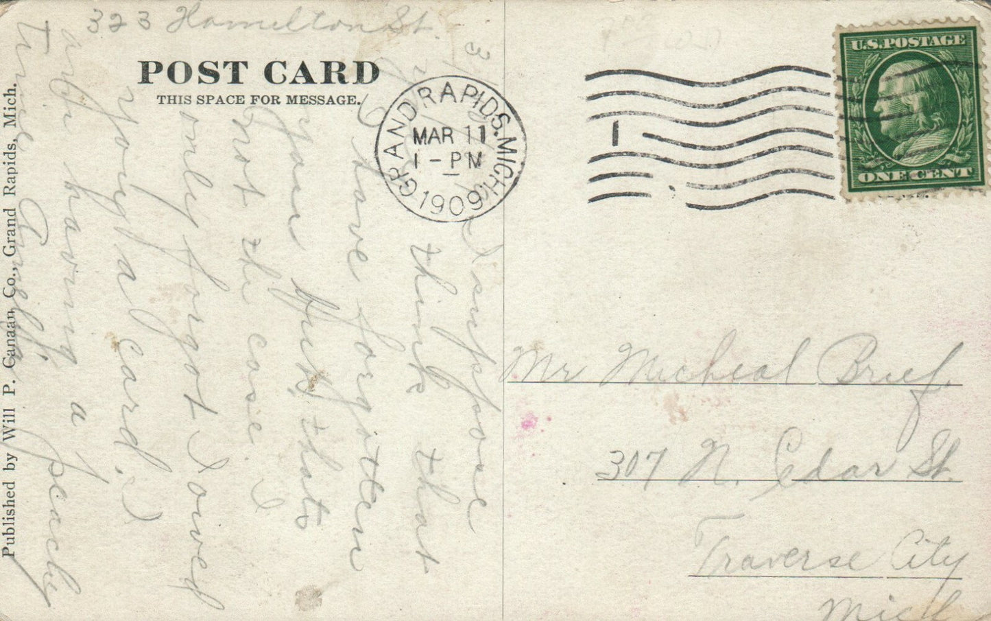 1049 Balloon Race Reeds Lake Michigan MI Postcard