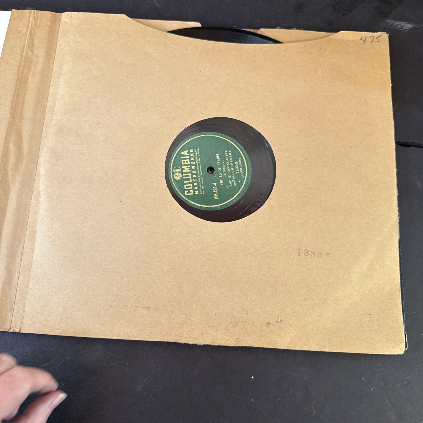 Joann Strauss Andre Kostelanetz Box Set Album Columbia 78rpm record