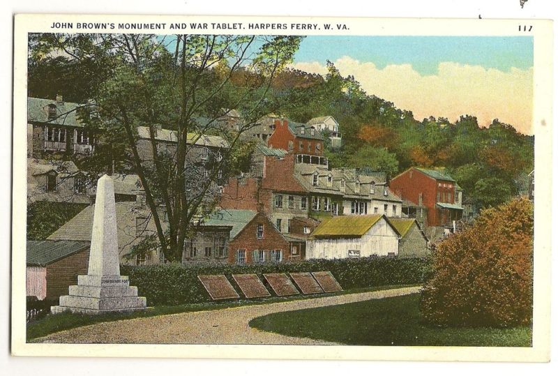 John Brown's Monument War Tablet Harpers Ferry WV West Virginia