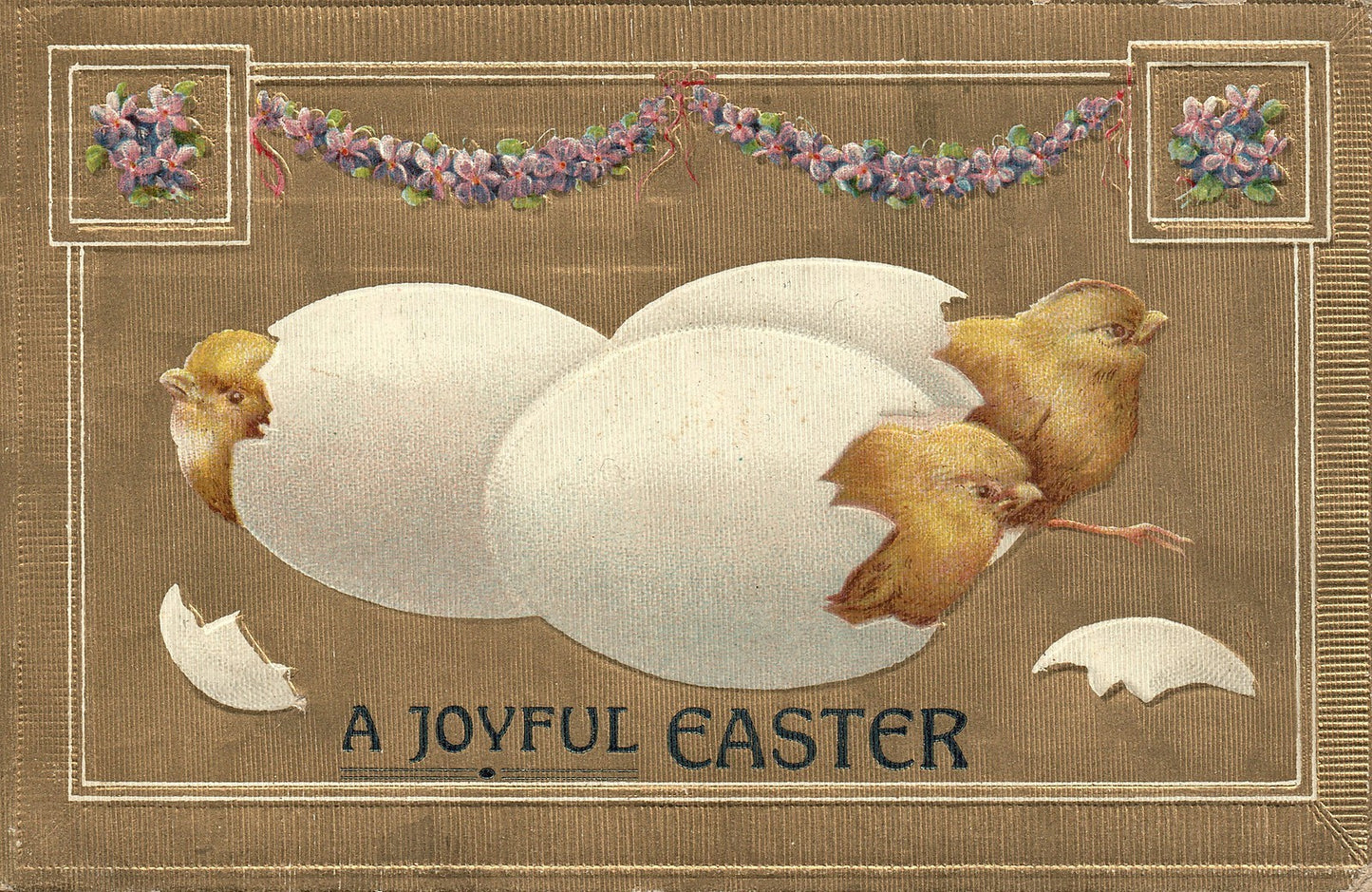 Easter Chicks Hatching Postcard Series 8120
