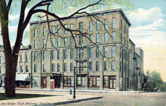 Whitney Theatre Ann Arbor MI Michigan Postcard