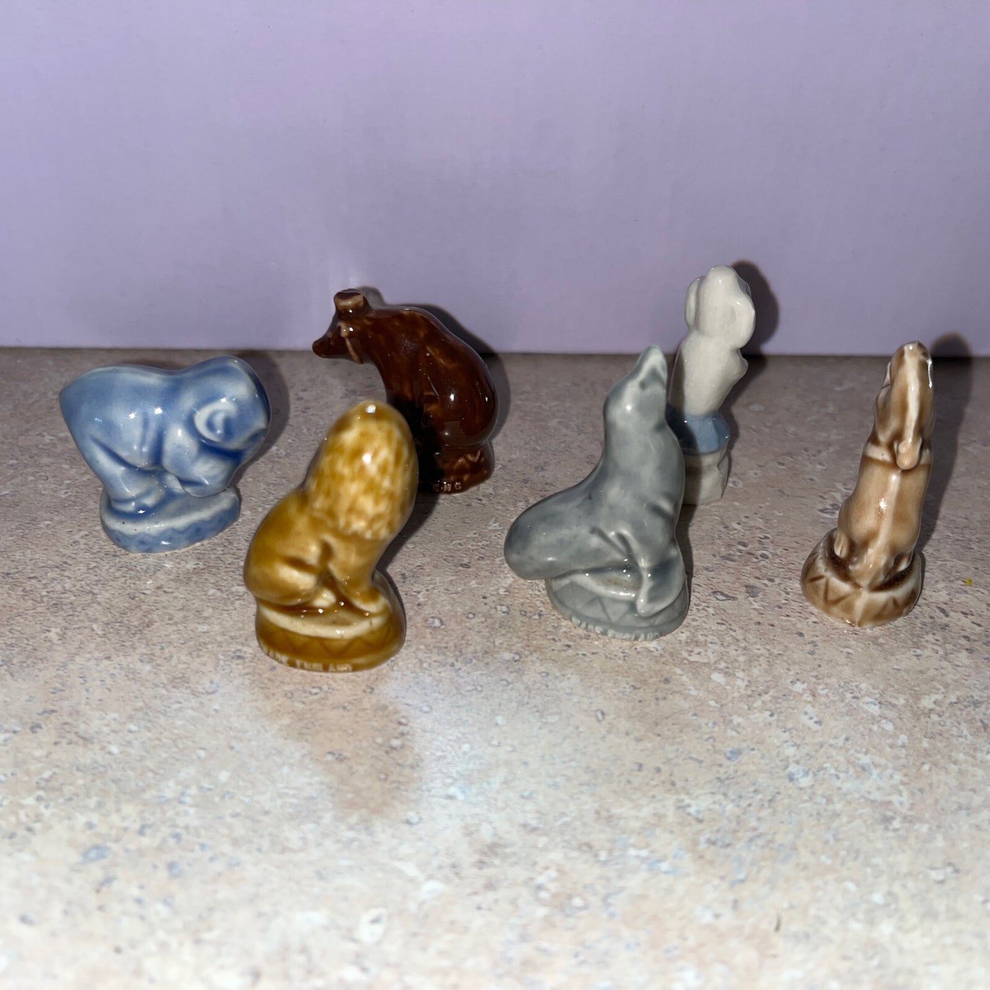 Wade Whimsies Lot Of 6 Vintage Miniature Circus Figurines England
