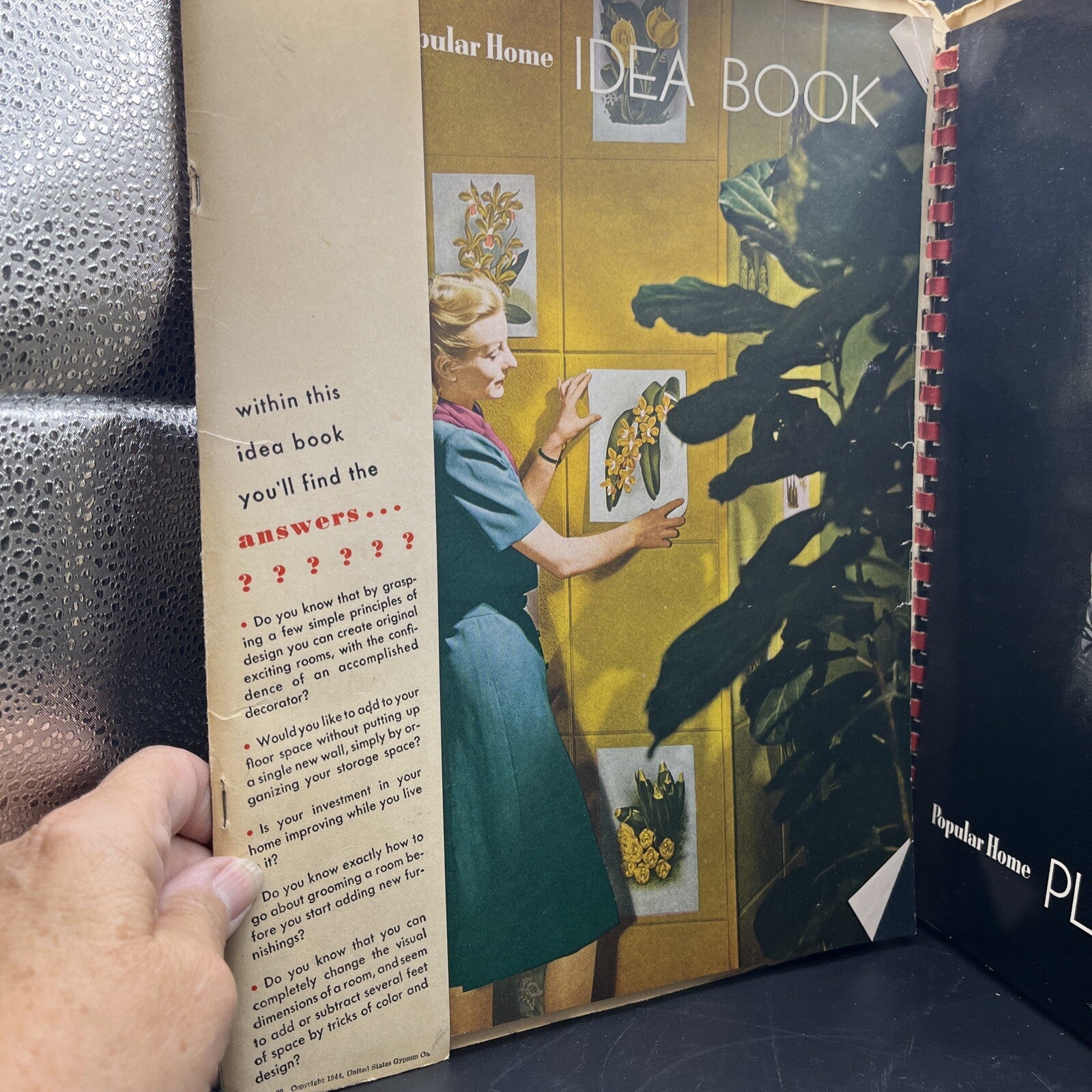 WW2 1944 Homefront Popular Home Magazine Ideas Pak United States Gypsum 1940's