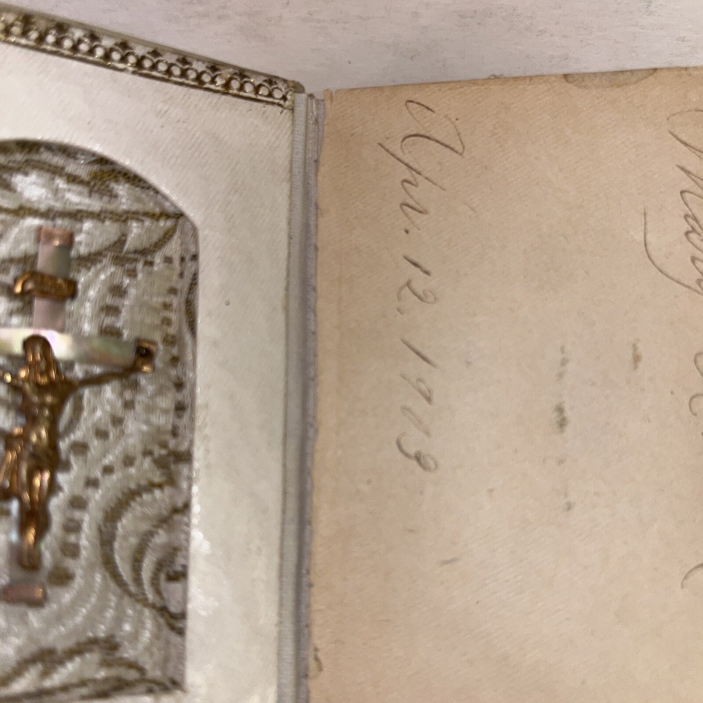Antique 1903 Little Key of Heaven Collection of Prayers Book Pocket Size Vintage