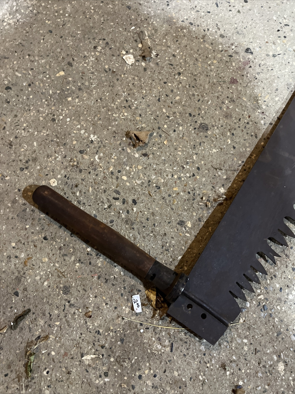 Antique Crosscut 2 Man Logging Saw 66" - Wide blade, Primitive Tool
