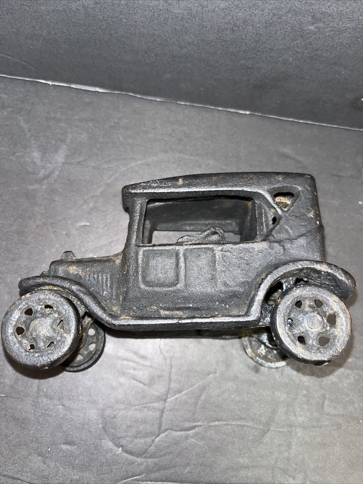 ✅ Antique Rare 1918 Cast Iron FORD MODEL T JM 135 Black Toy art Car Over 2 lbs