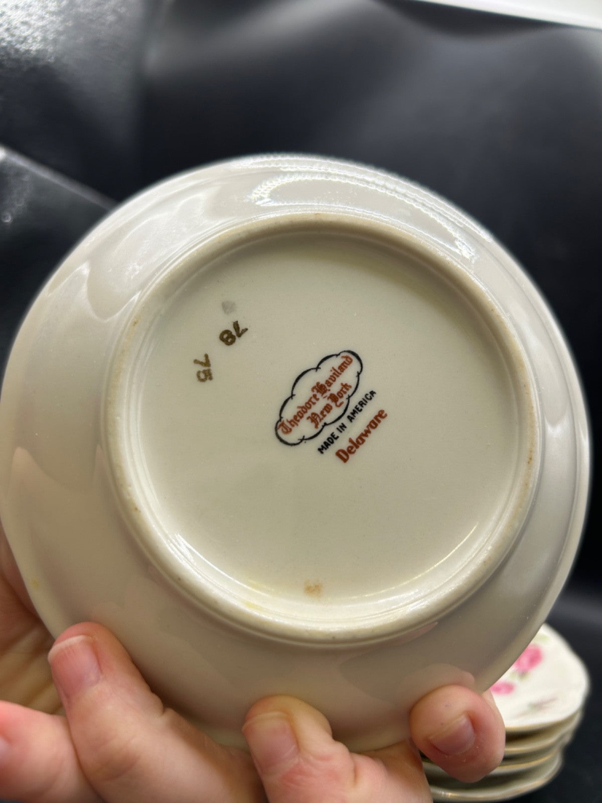 Theodore Haviland Delaware 5 Fruit Bowls Pink Roses New York