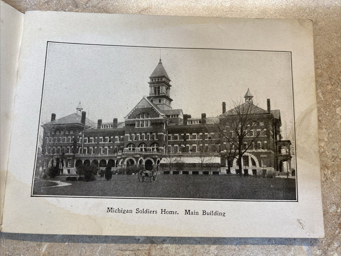 1901 Vintage Grand Rapids Michigan MI Soldiers Home Advertising postcard Booklet