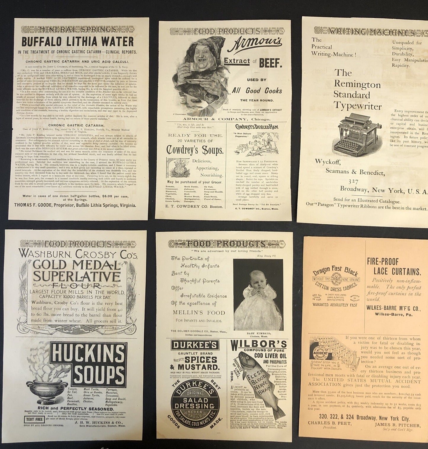 Food Products Baking Spices - 6 pages - 1891 Harpers Magazine Advertisements Ads
