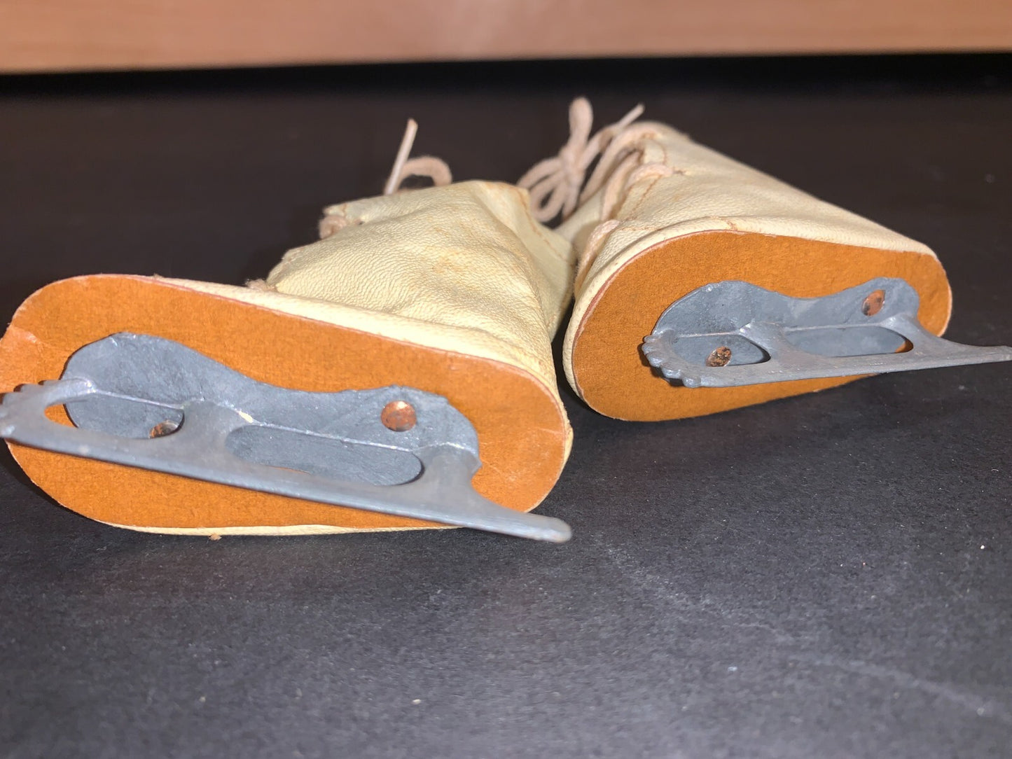 Vintage Dolly's High Laced Shoes with Rust Proof Ice Skates