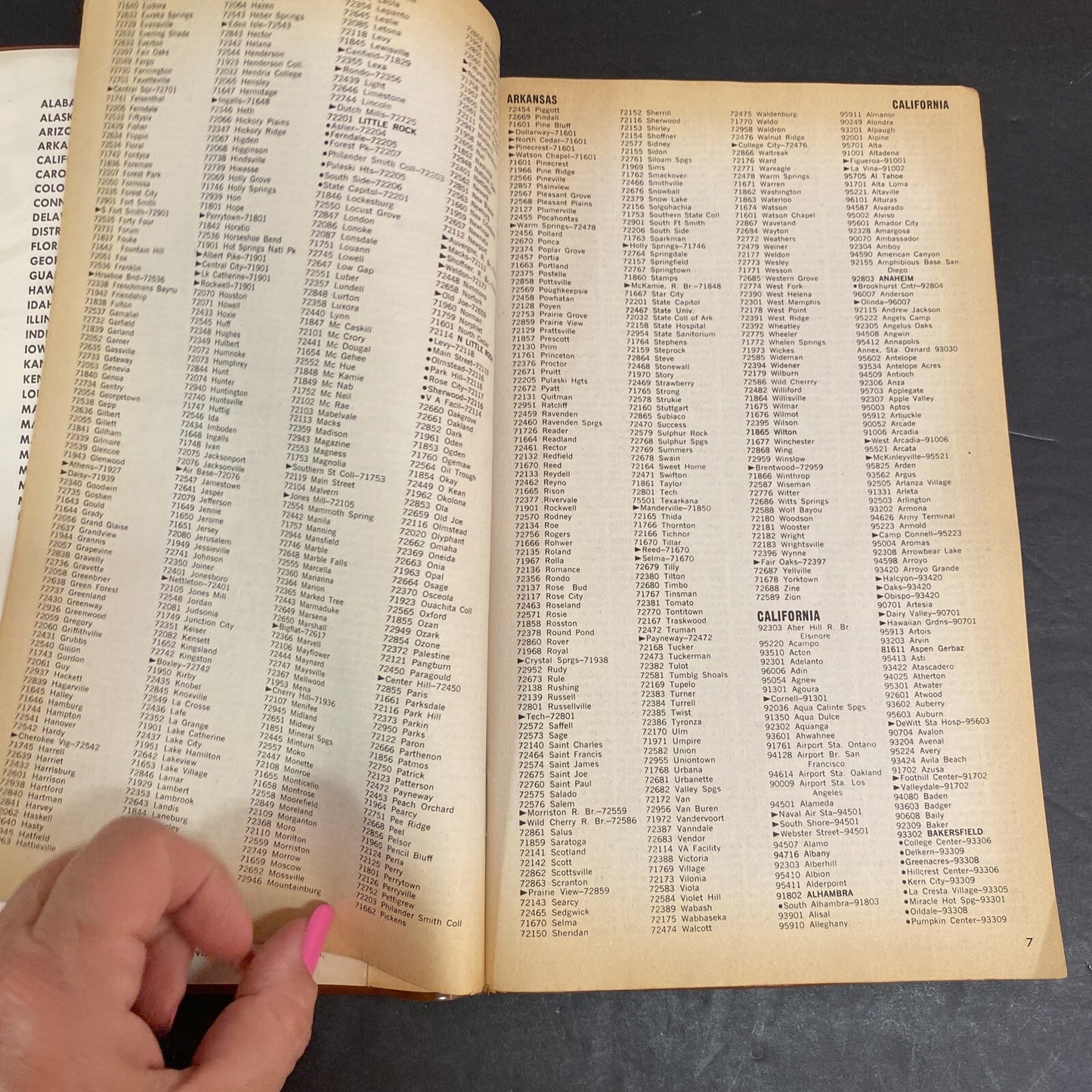 1972 United States Tilt Wheel Steering Zip Code Pub Directory W T Rogers Co
