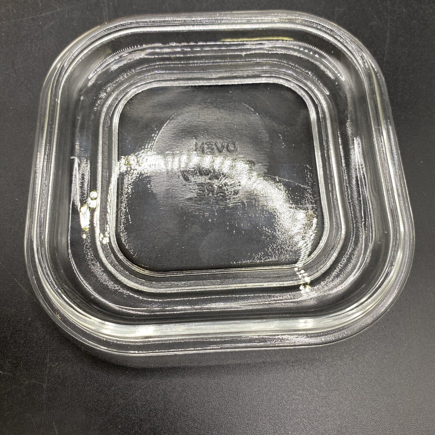 Fire King #2 Oven Ware 4 inch square clear cover Lid