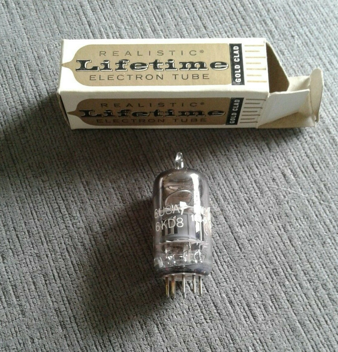 Vintage Realistic Lifetime 6U8A 6KD8 Electron Vacuum Audio Radio Television Tube