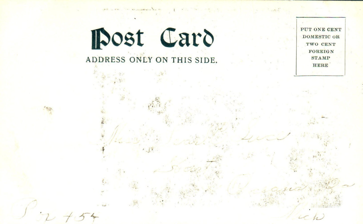 Early pre-1970 State Street Hart Michigan MI Postcard