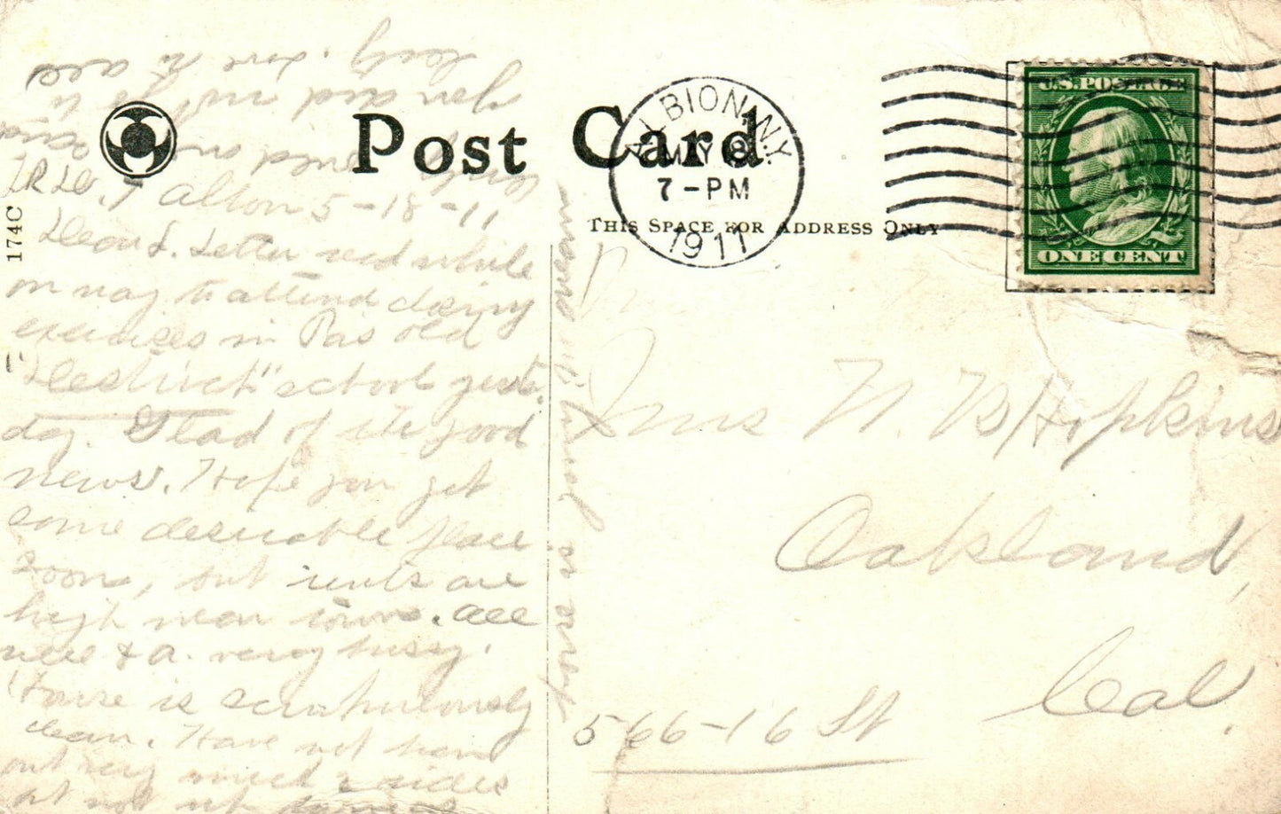 174C Lovers Lane Lincoln Park Chicago Illinois IL Postcard
