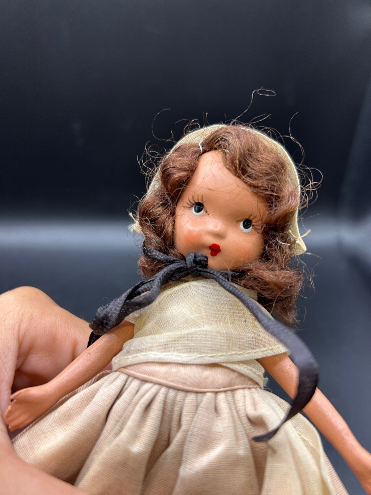 Nancy Ann Storybook Dolls Quaker Maid American Girl Series Bisque 1940s Brunette