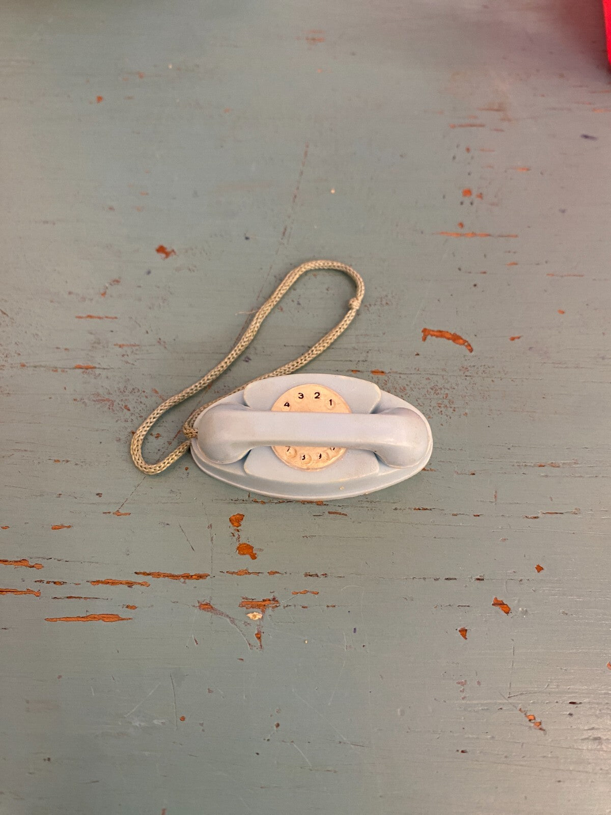 VINTAGE BARBIE SKIPPER DOLL PRINCESS BLUE PHONE ACCESSORY #1909 DREAMTIME 1960