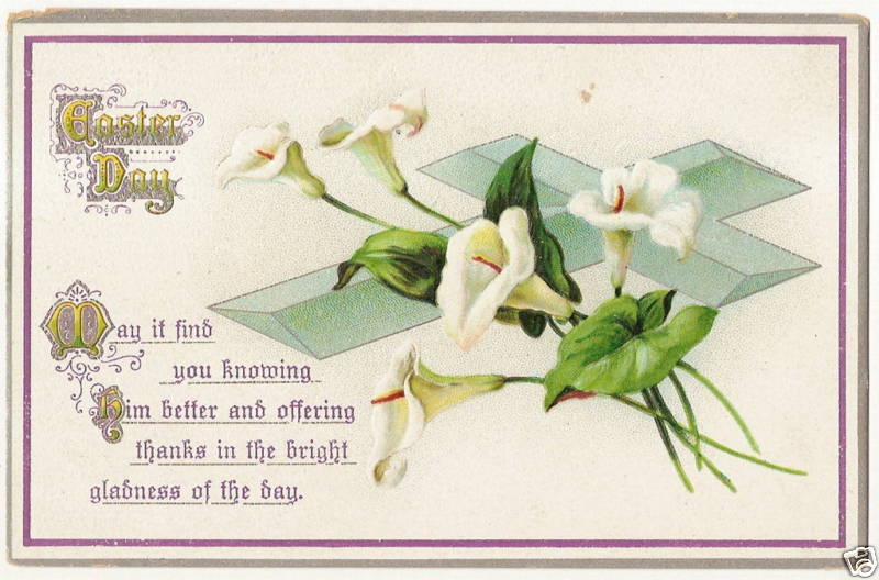 Lily Easter Postcard Series 504 Flower