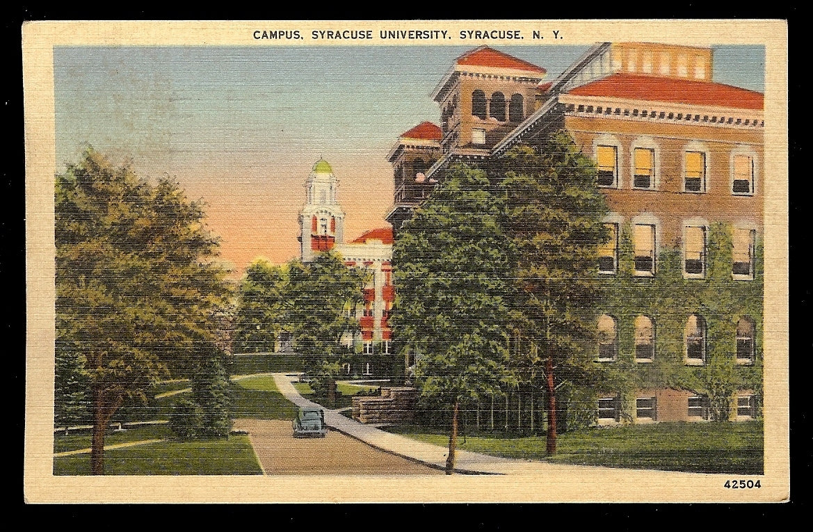 Campus Syracuse University Syracuse NY New York Postcard