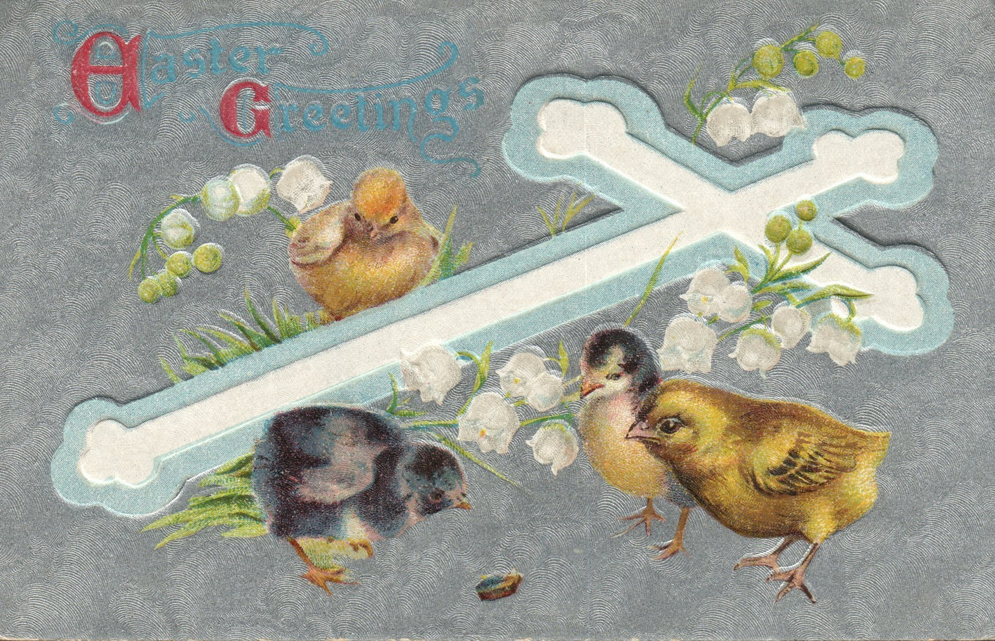 Bug Cross Easter Chick Postcard