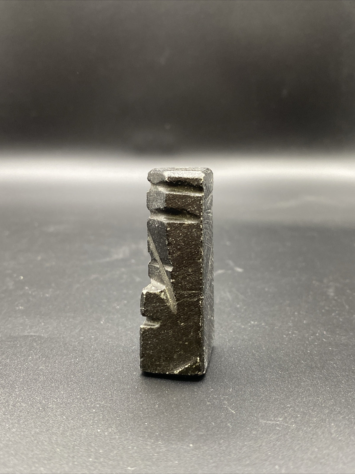 2 1/4" BLACK  Marble  Onyx Stone Replacement Bishop Chess Piece