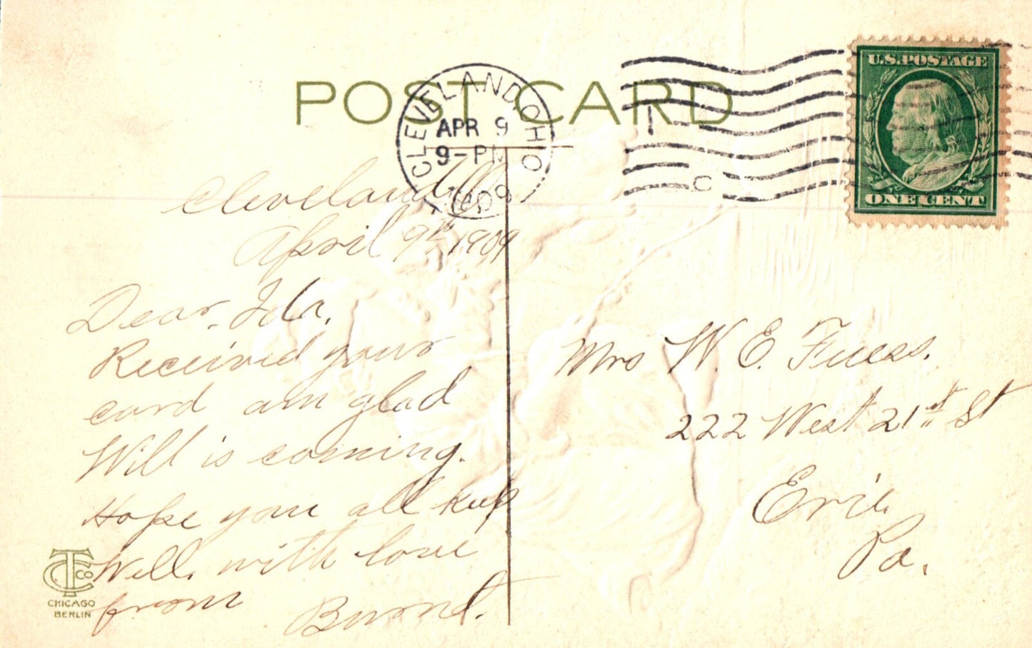 Best Easter Wishes Little Girl with Lamb and Easter Egg Vintage Easter Postcard