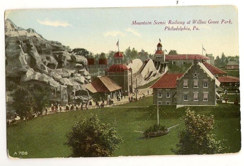 Railway Willow Grove Park Pennsylvania PA PENN Postcard