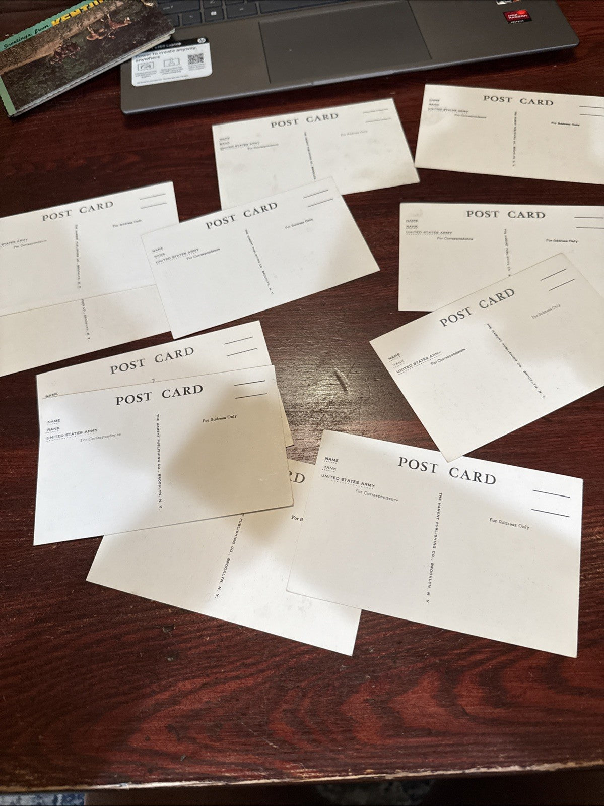 Lot of 11 Camp Kilmer NJ New Jersey Military Parade Militaria Postcard WWII 40's