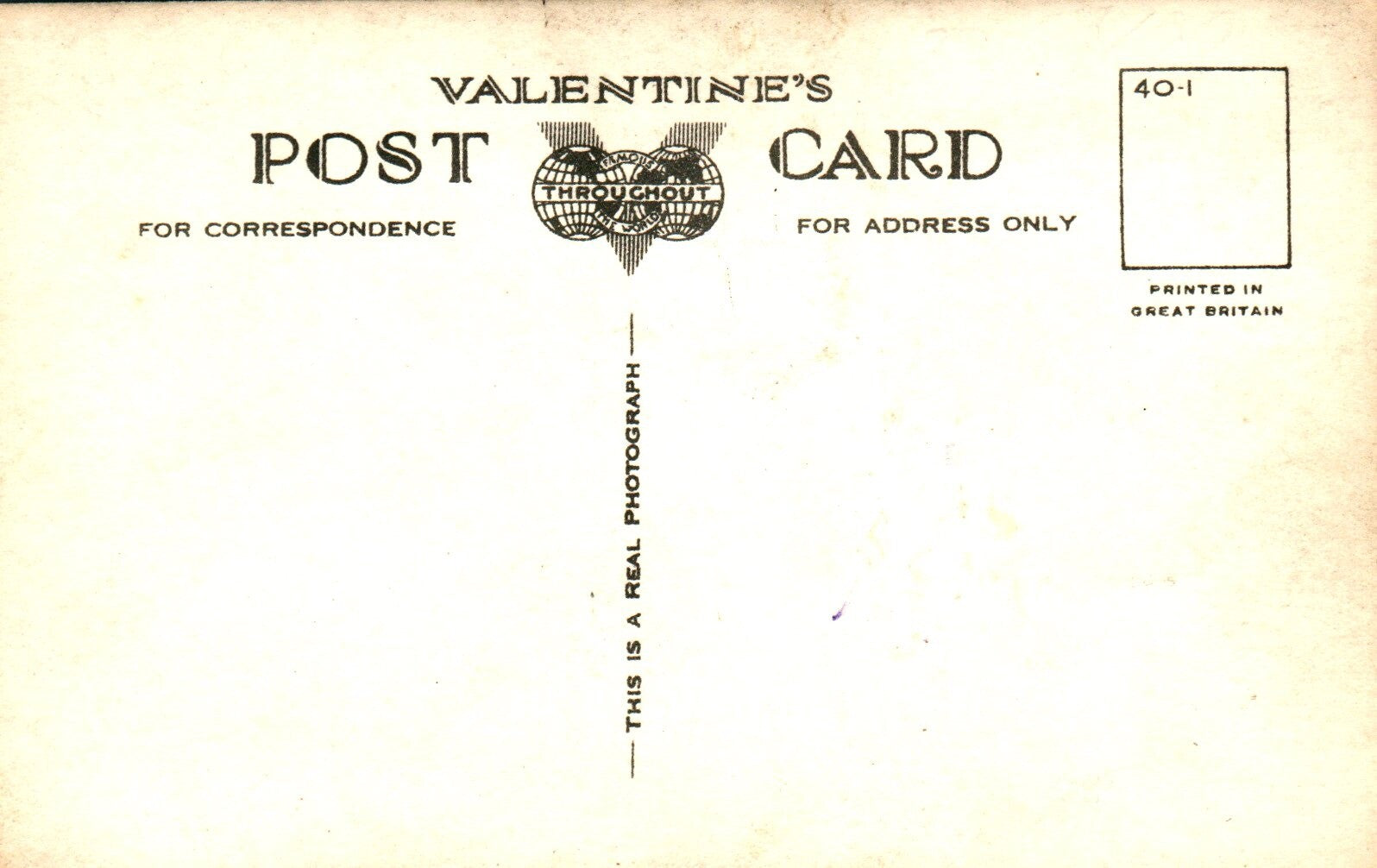 "Hereford" Long Range Bomber Vintage Real Photo Airplane Postcard