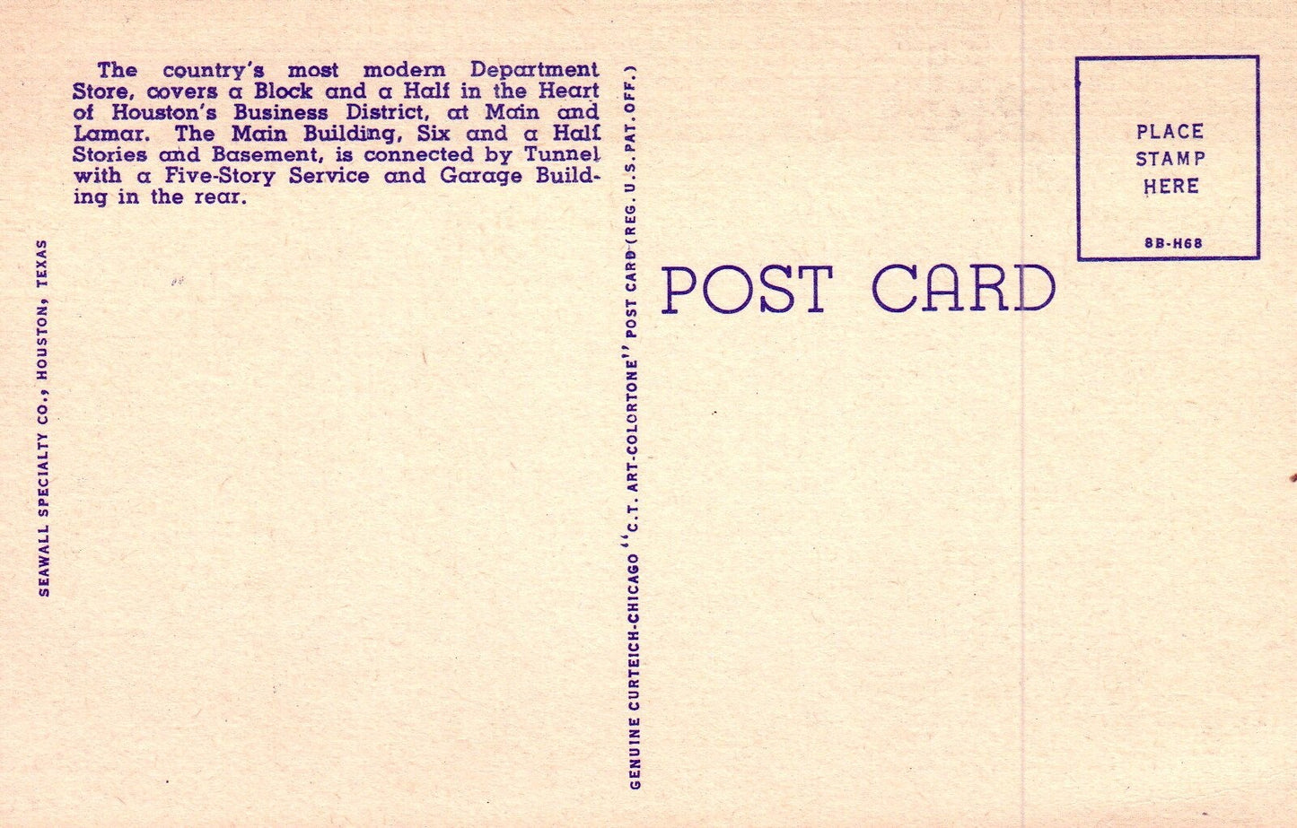 The New Foley's Building in Houston Tex Texas TX Postcard