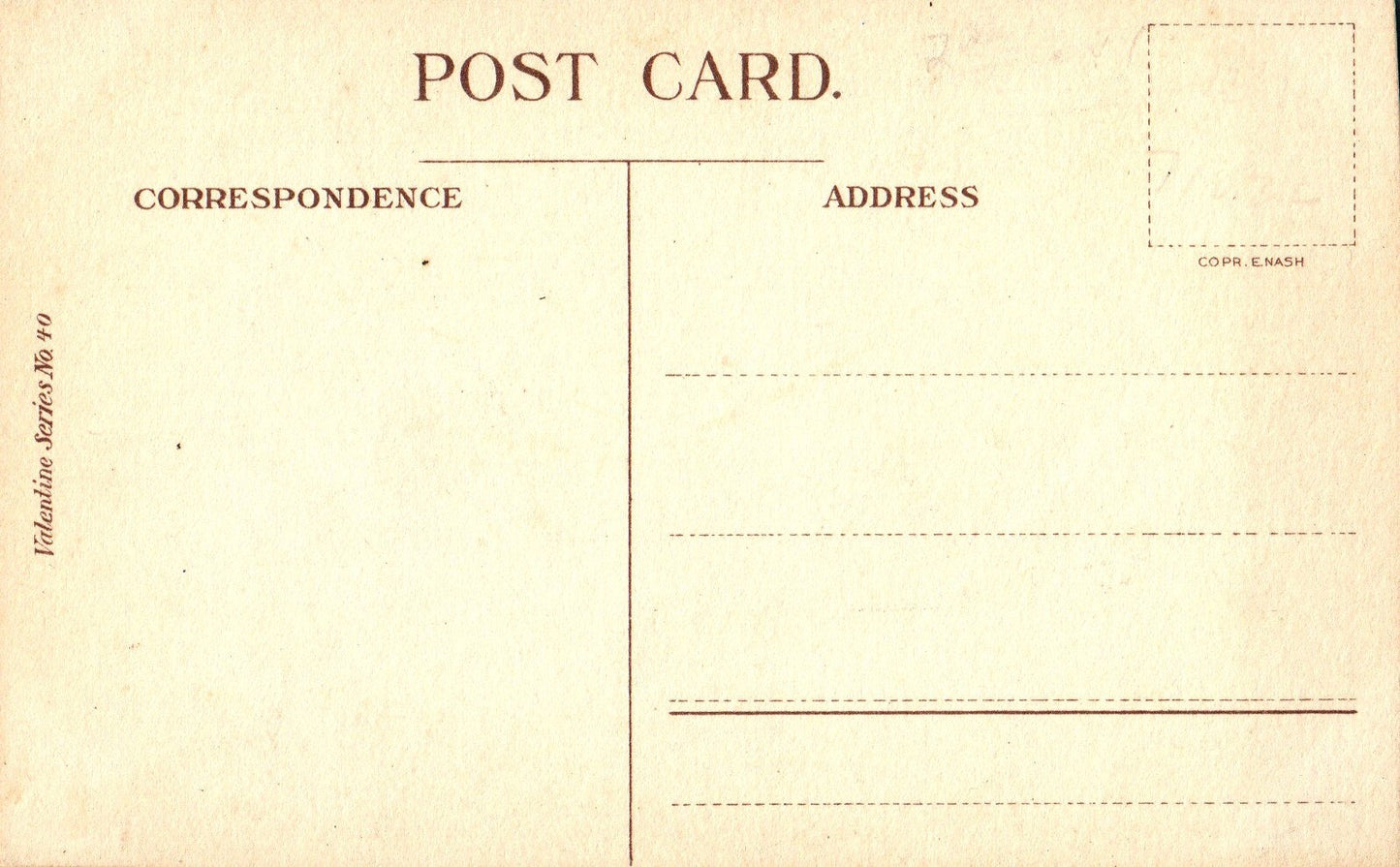 Valentine Postcard Dan Cupid Doll Valentine's Day Edwardian Girl 1914 Series 40