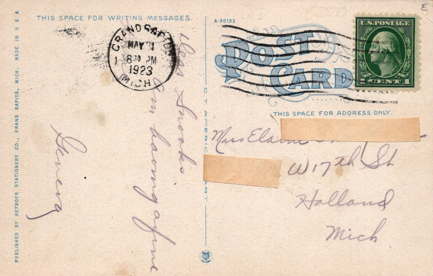 208 Pavilion Ramona Park Grand Rapids Michigan MI Mich Postcard