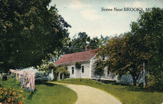White House Scenery near Brooks MT Montana Vintage Postcard