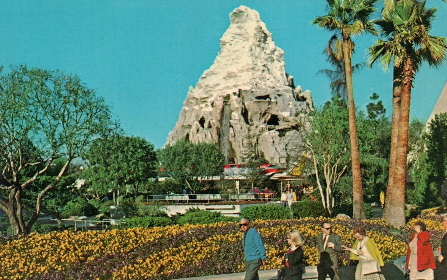 1973 Matterhorn Mountain Disneyland Disney Amusement Park Postcard