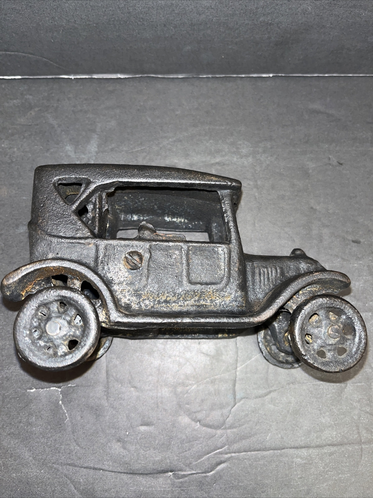 ✅ Antique Rare 1918 Cast Iron FORD MODEL T JM 135 Black Toy art Car Over 2 lbs