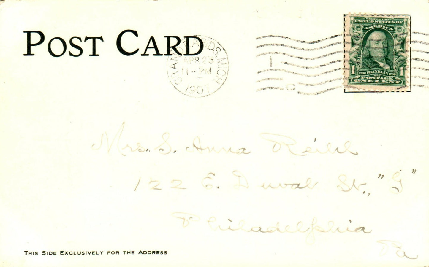 Busy Monroe Street Birds Eye View Grand Rapids Michigan MI Postcard