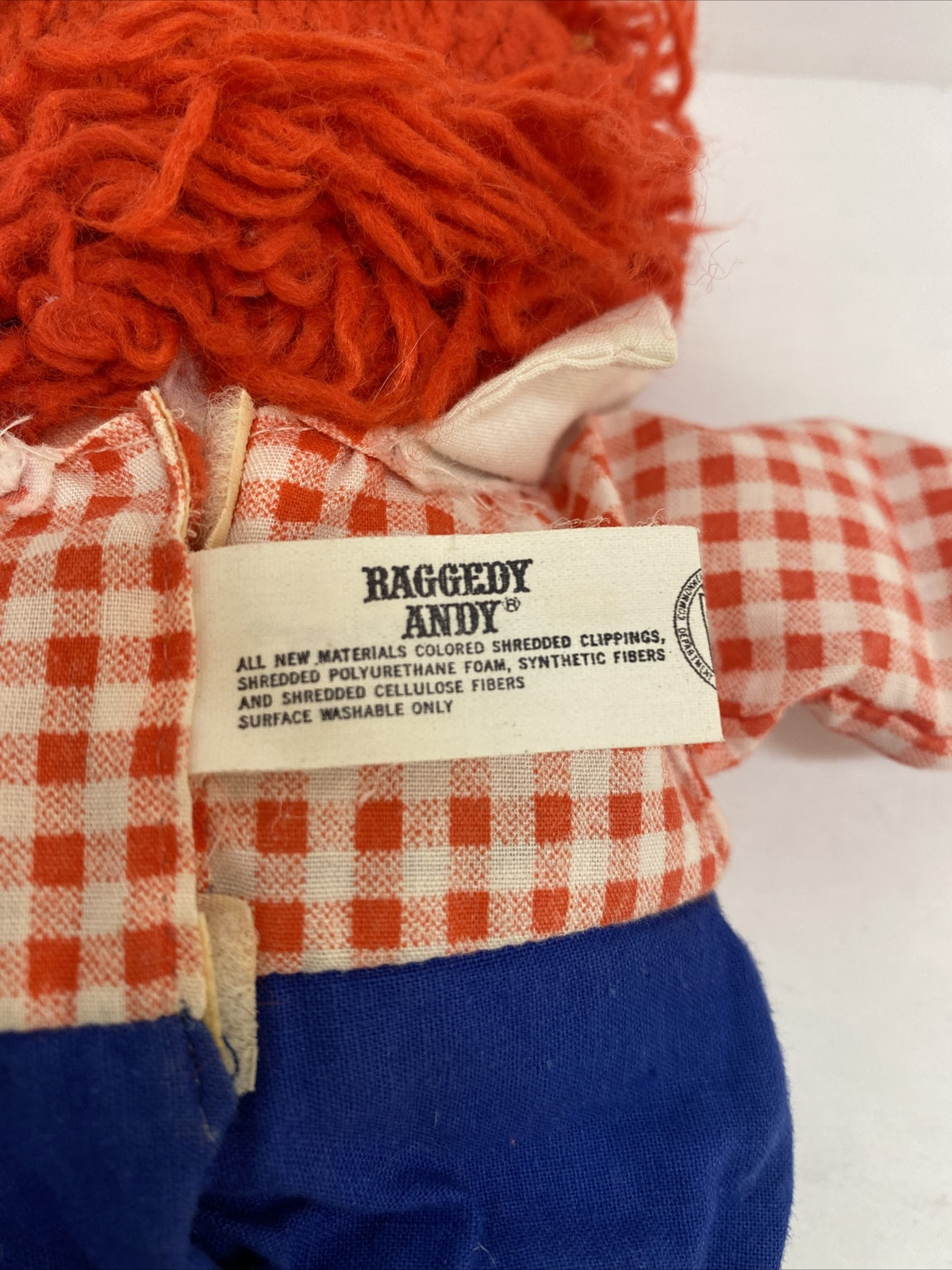 Vintage Raggedy Andy Knickerbocker 12 Inch Doll